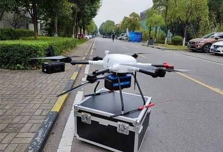 سیستم LiDAR پهپاد 100-2000 کیلوهرتز 5 میلی متر @ 50 متر PM-1500 برای نقشه برداری جاده ای
