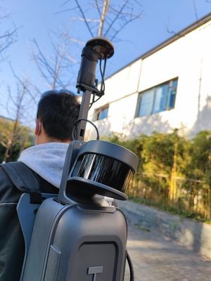 120 متر برد دستی / کوله پشتی 3D LiDAR HiSLAM برای اندازه گیری نمای ساختمان